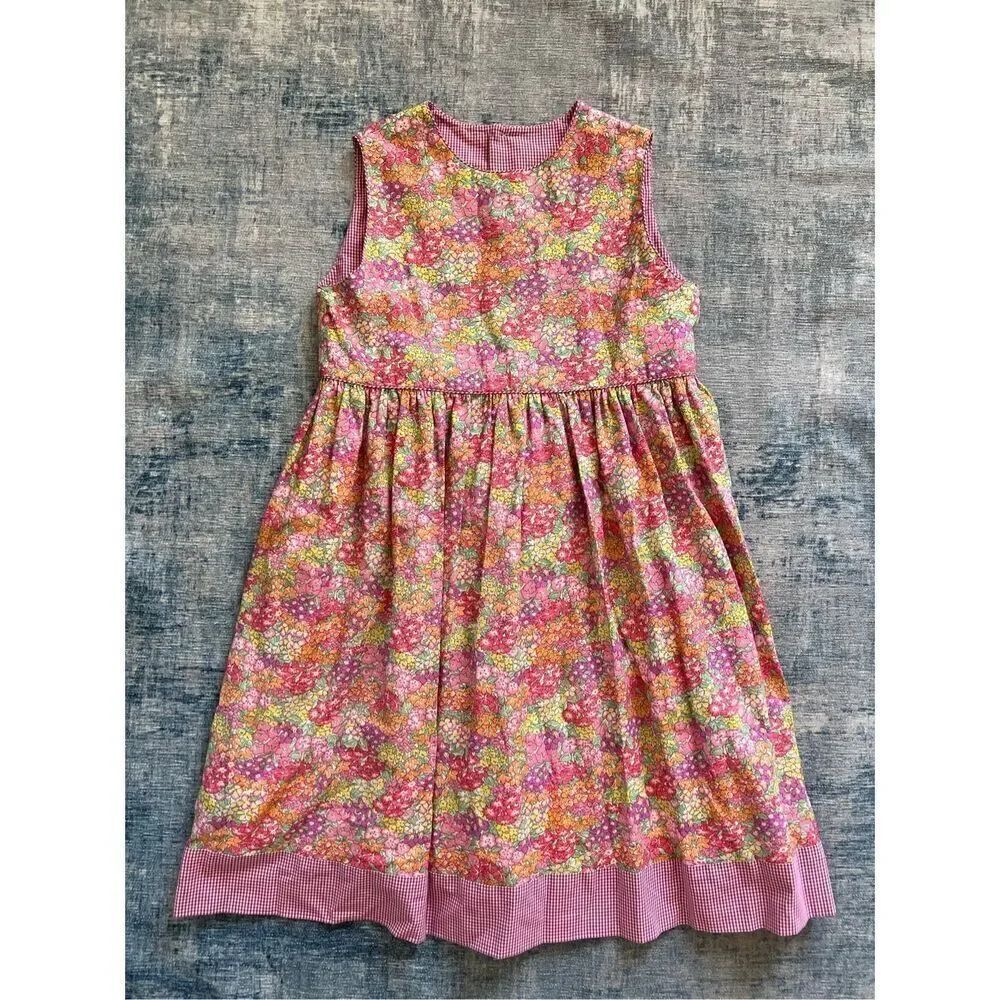 Creative Couture by Valerie Floral Plaid Sleeveless Dress Girls 8